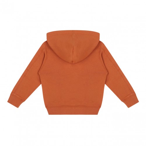 Orange Rust Logo Patch Hoodie 2