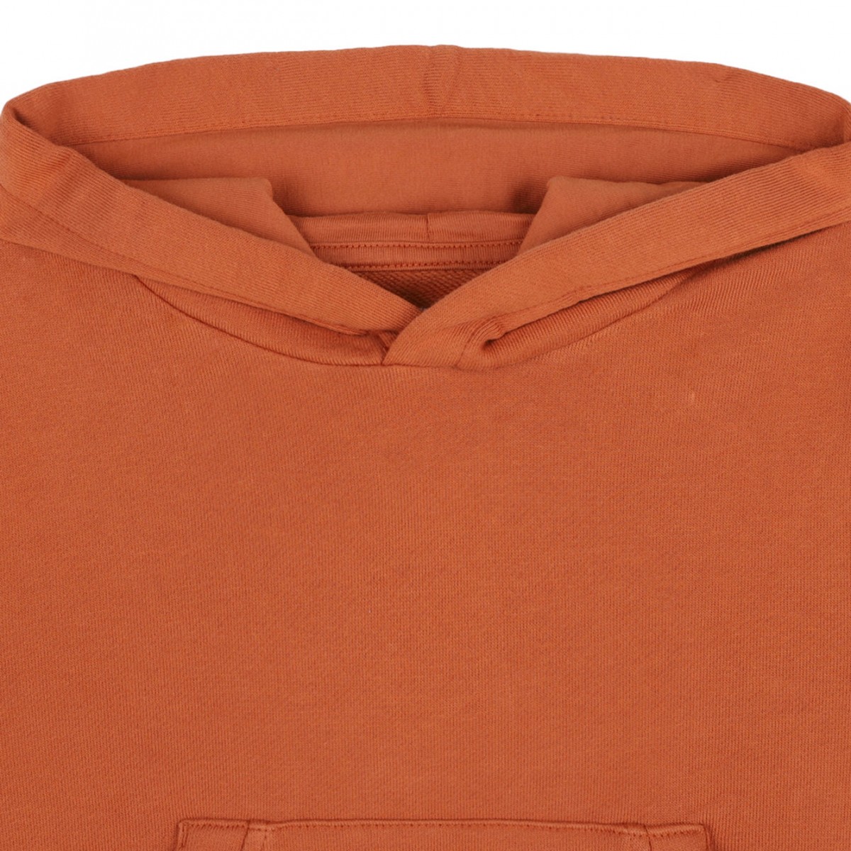 Orange Rust Logo Patch Hoodie