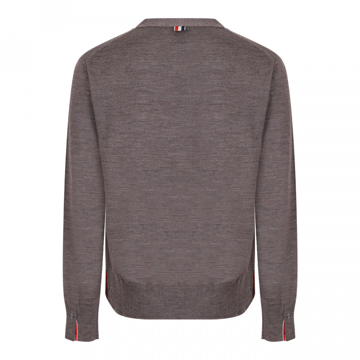 Brown RWB Stripe Cardigan