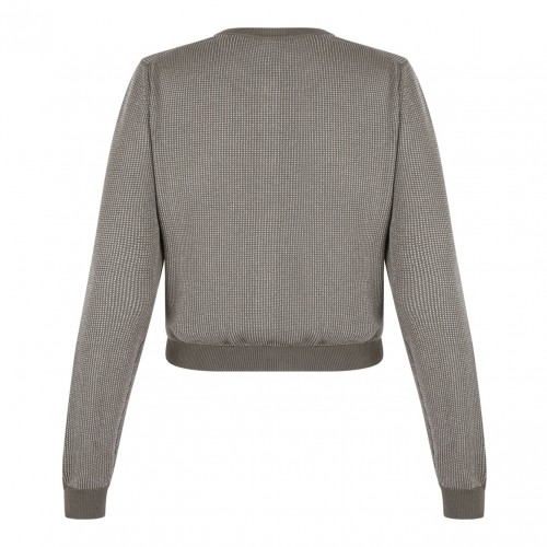 Dark Green Knit Cardigan 2