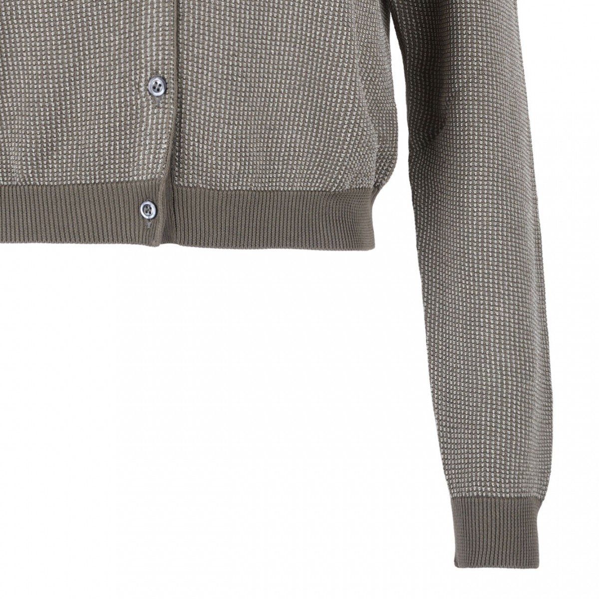 Dark Green Knit Cardigan