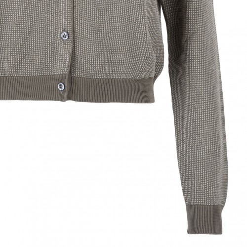 Dark Green Knit Cardigan