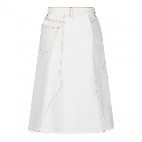 White Denim Skirt 2