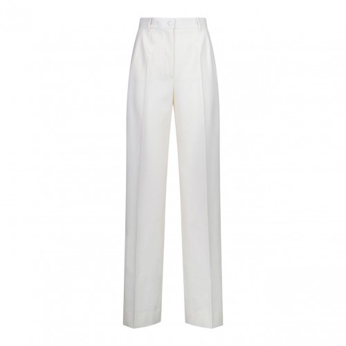 White Wool Pants