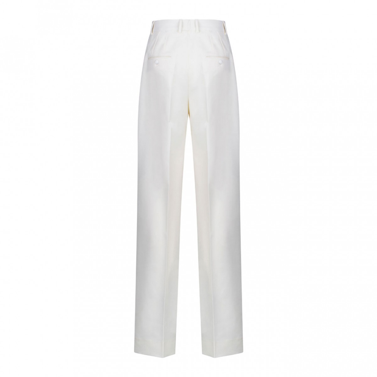 White Wool Pants
