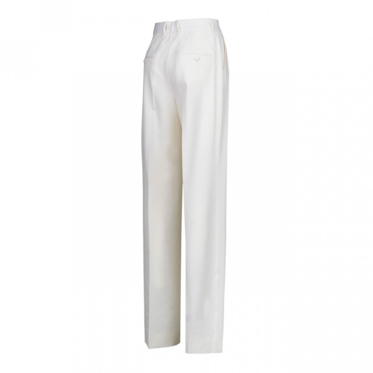White Wool Pants