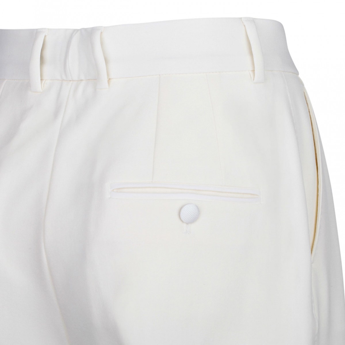 White Wool Pants