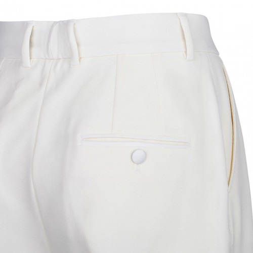 White Wool Pants