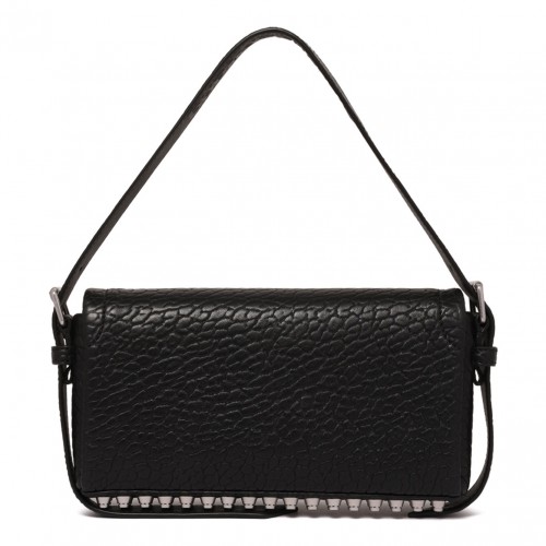 Black Slim Black Bag with Flap Ricco 2