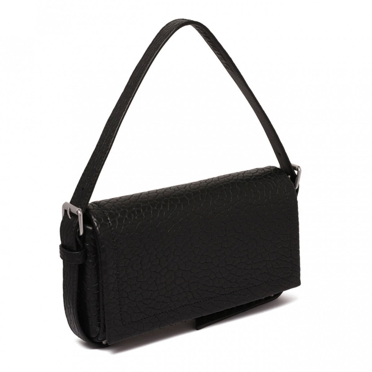 Black Slim Black Bag with Flap Ricco