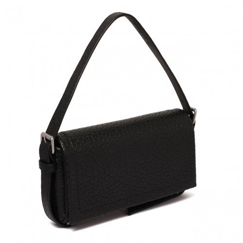 Black Slim Black Bag with Flap Ricco