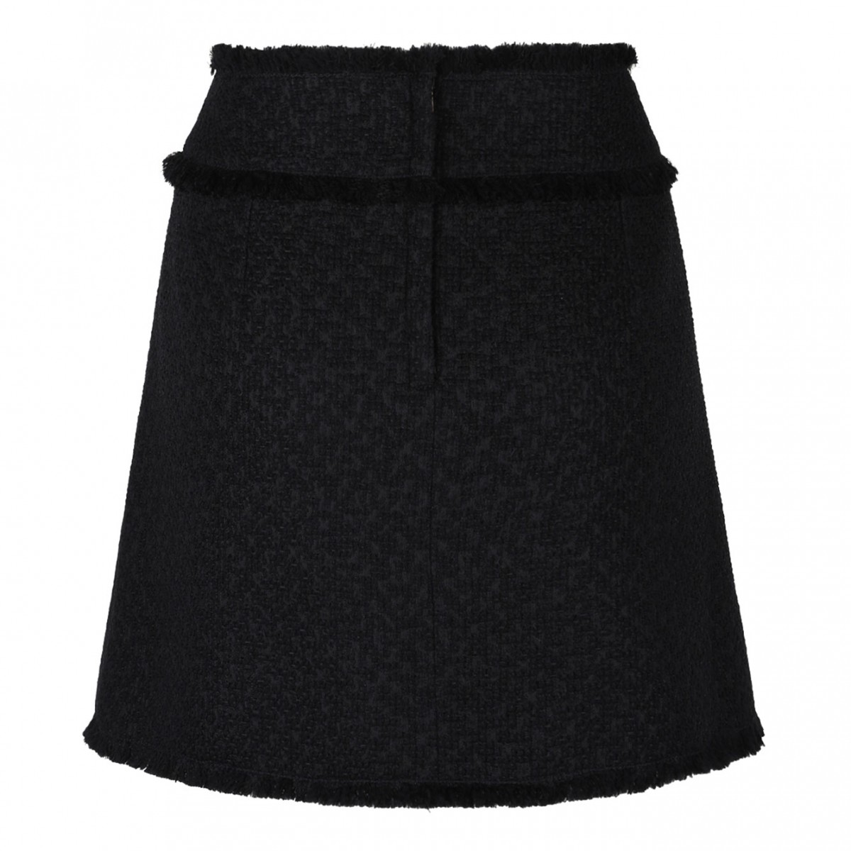 Black Rachel Tweed Mini Skirt