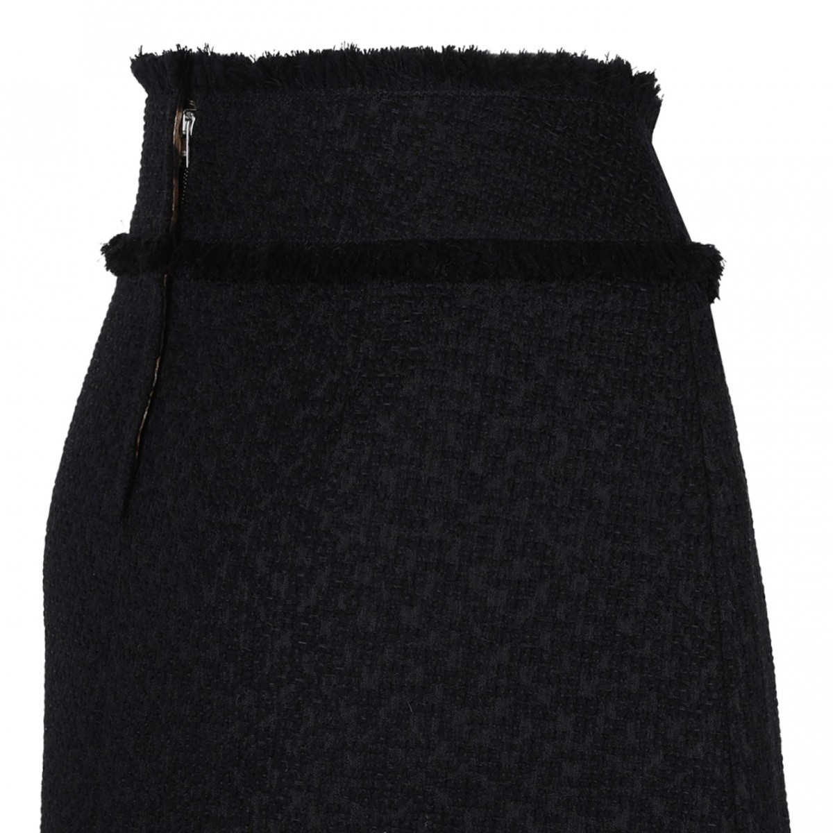 Black Rachel Tweed Mini Skirt