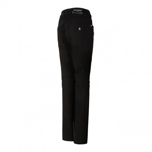 Black Biker Jeans
