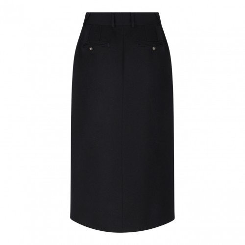 Black Wool Pencil Skirt 2