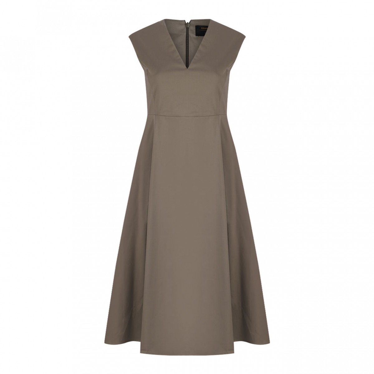 Sleeveless Brown Dress