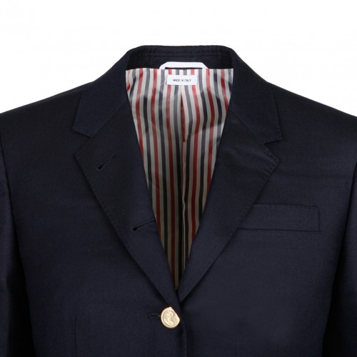 Navy Blue Single Breasted Blazer