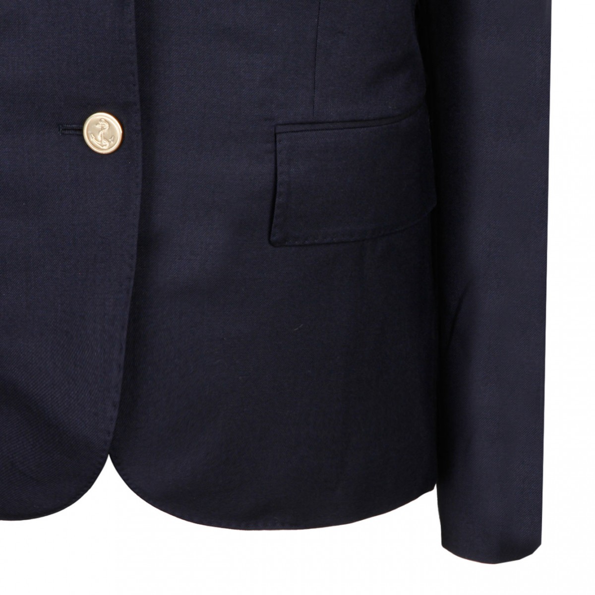 Navy Blue Single Breasted Blazer