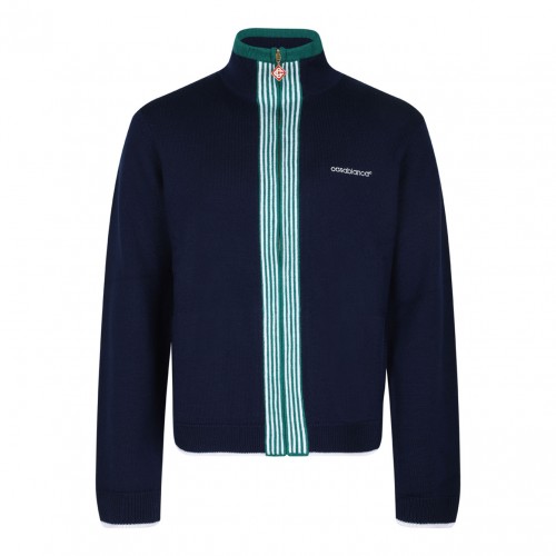 Navy Blue Tennis Cardigan