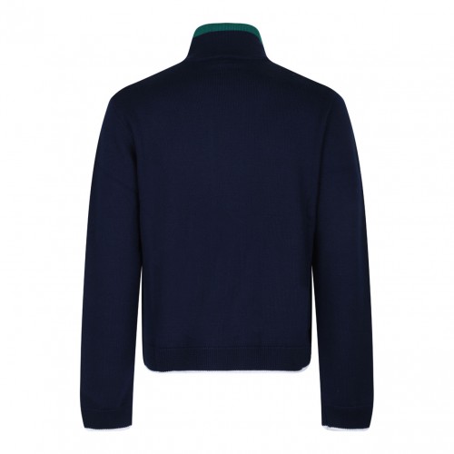 Navy Blue Tennis Cardigan