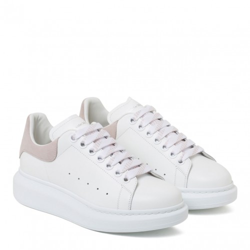 White and Light Pink Oversized Sneakers 2