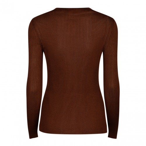 Brown Jersey Cardigan