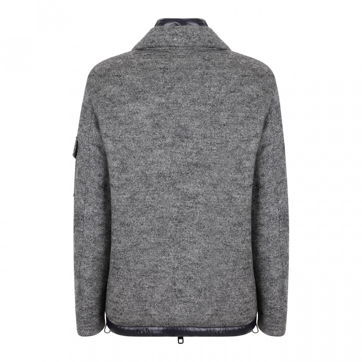 Logo-Plaque Wool Jacket