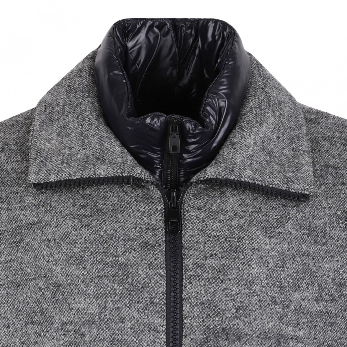 Logo-Plaque Wool Jacket