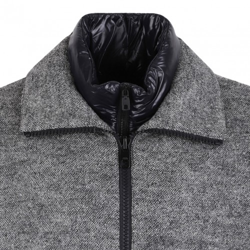 Logo-Plaque Wool Jacket