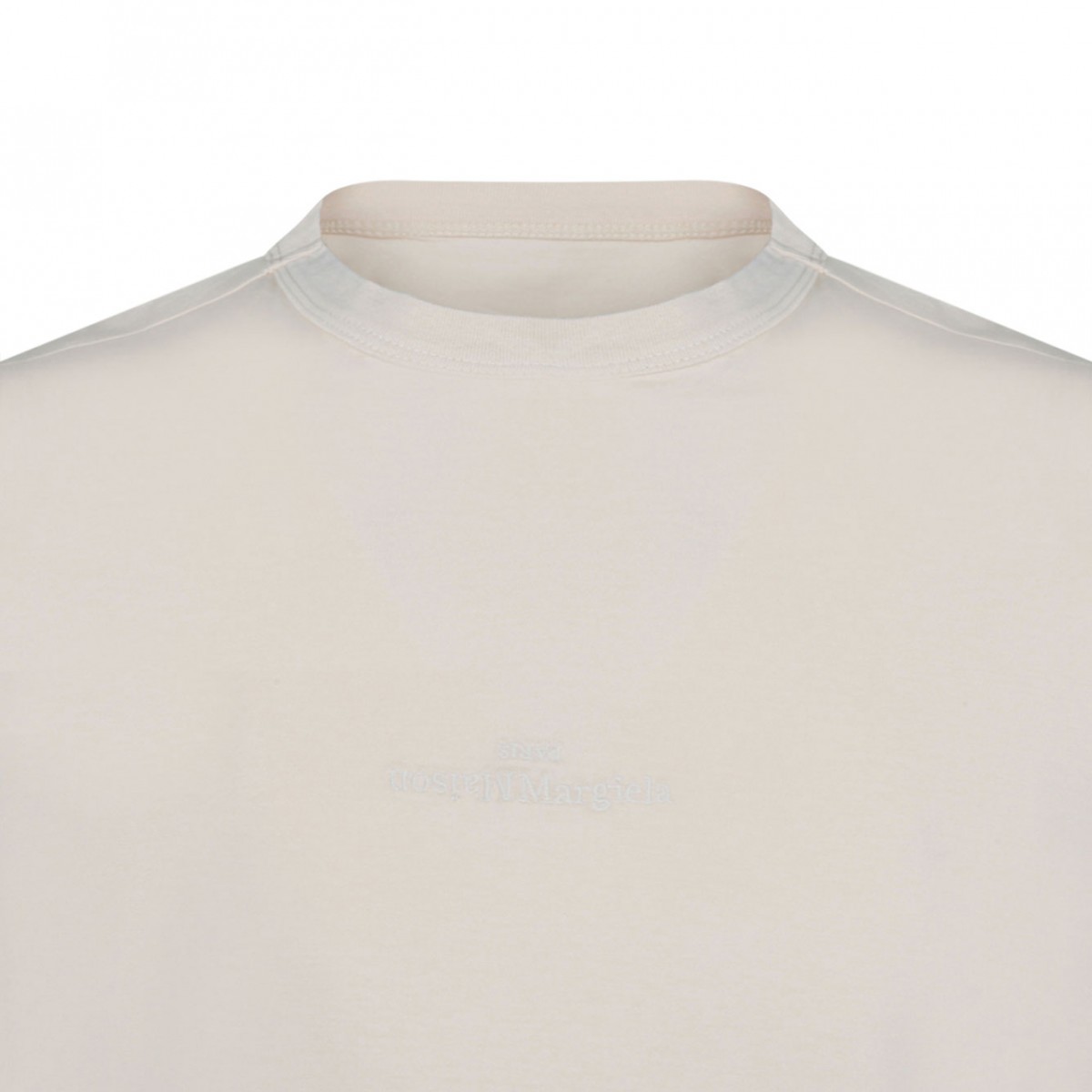 Ecru Distorted Logo T-Shirt