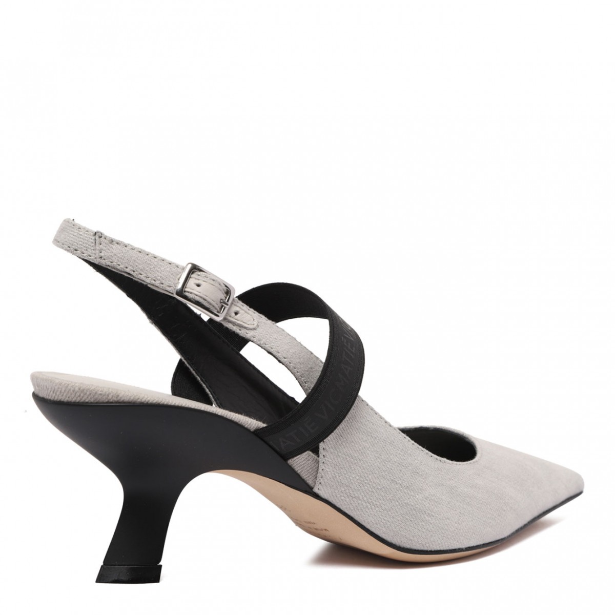Dove Grey Slingback Pumps