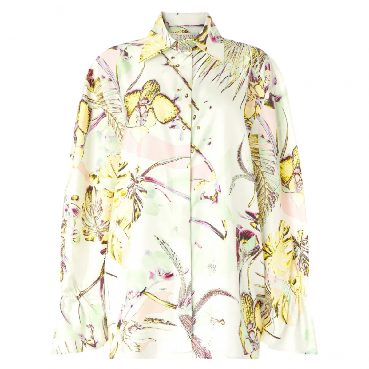 Jungle Orchids Silk Shirt