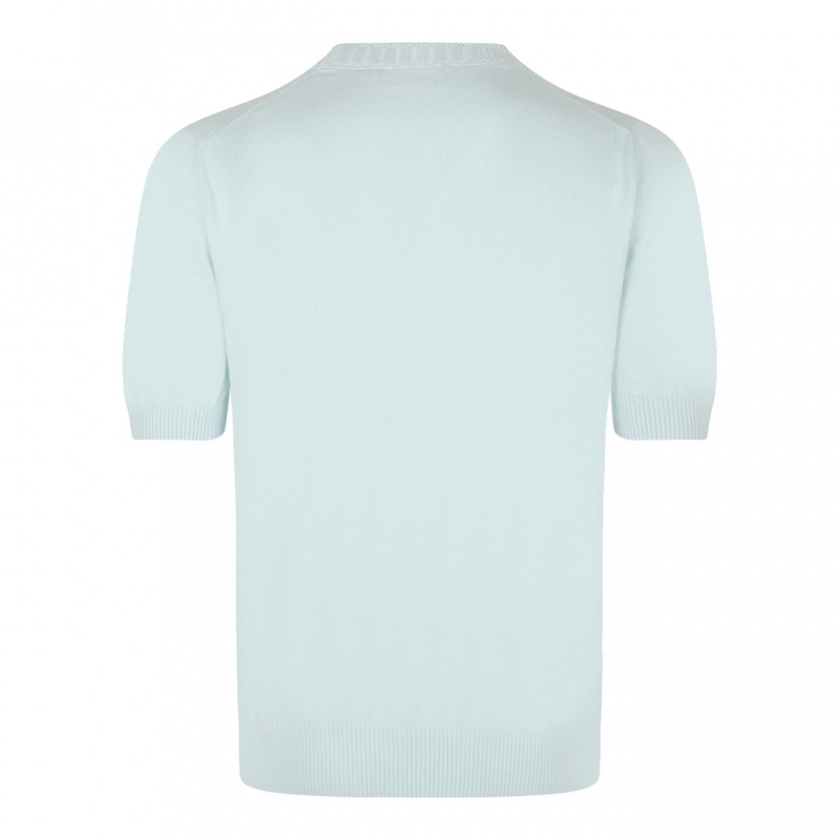 Light Blue Knitwear T-Shirt