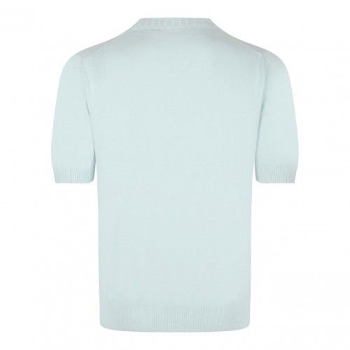Light Blue Knitwear T-Shirt