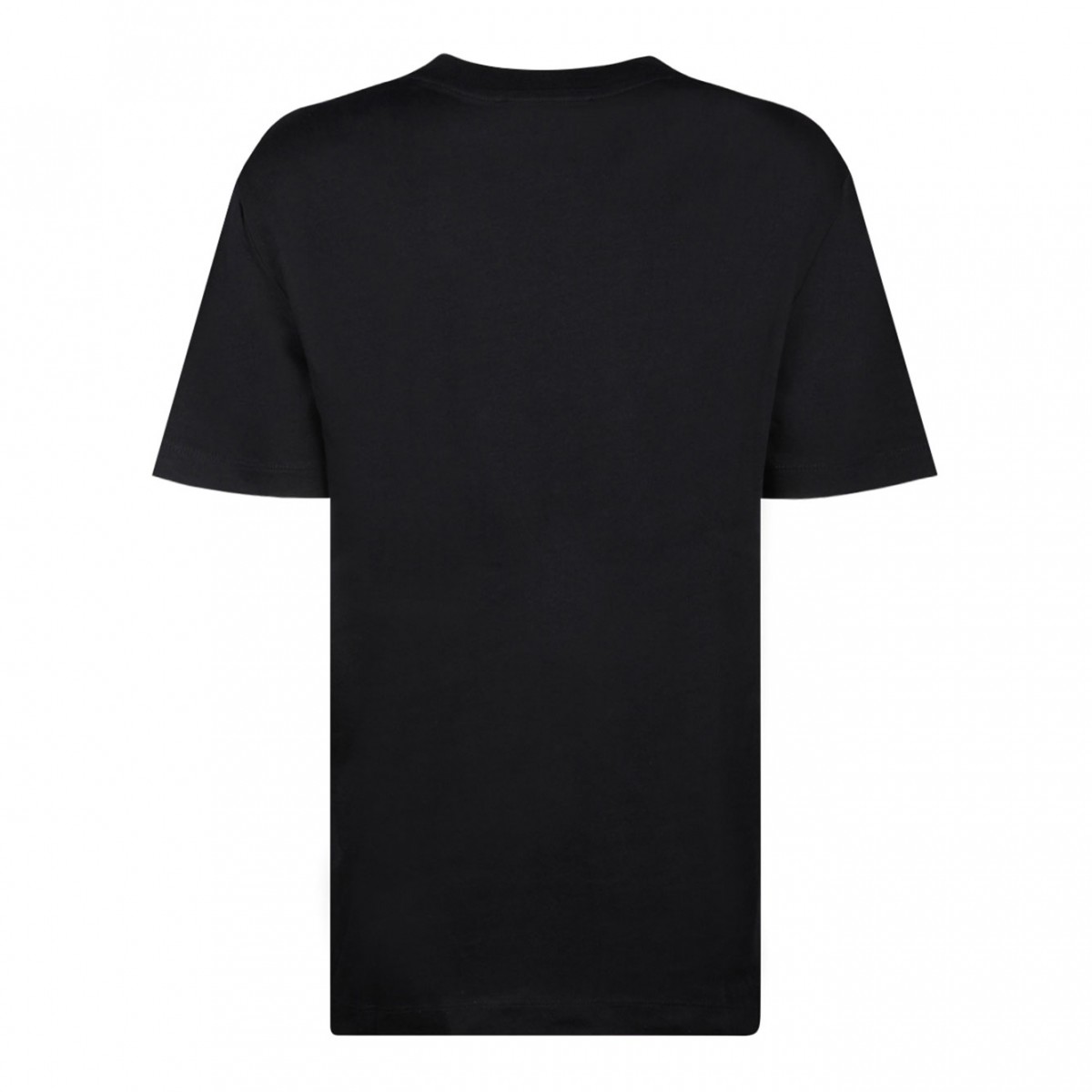 Slightly Dropped Shoulders Black T-Shirt