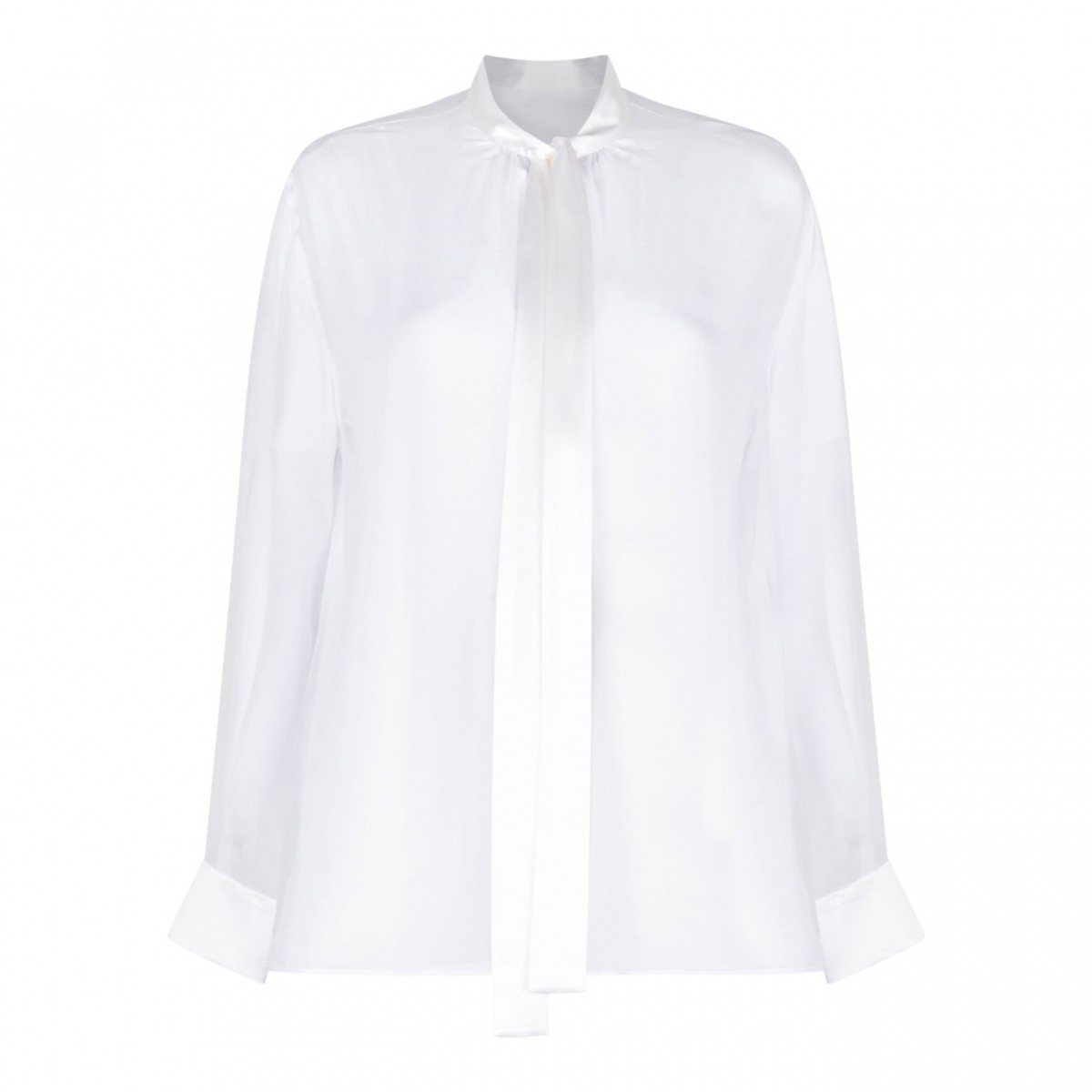 White Chiffon Shirt