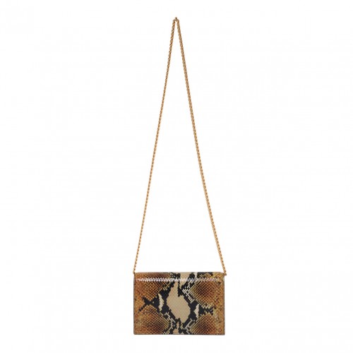 Brown and Gold Small Skull Bag