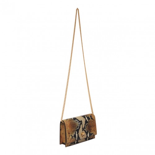 Brown and Gold Small Skull Bag