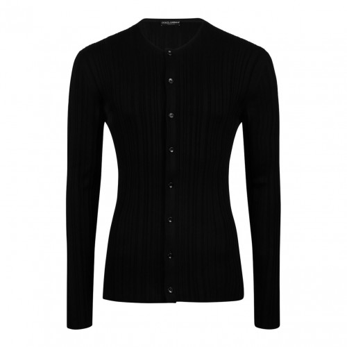 Black Silk Cardigan