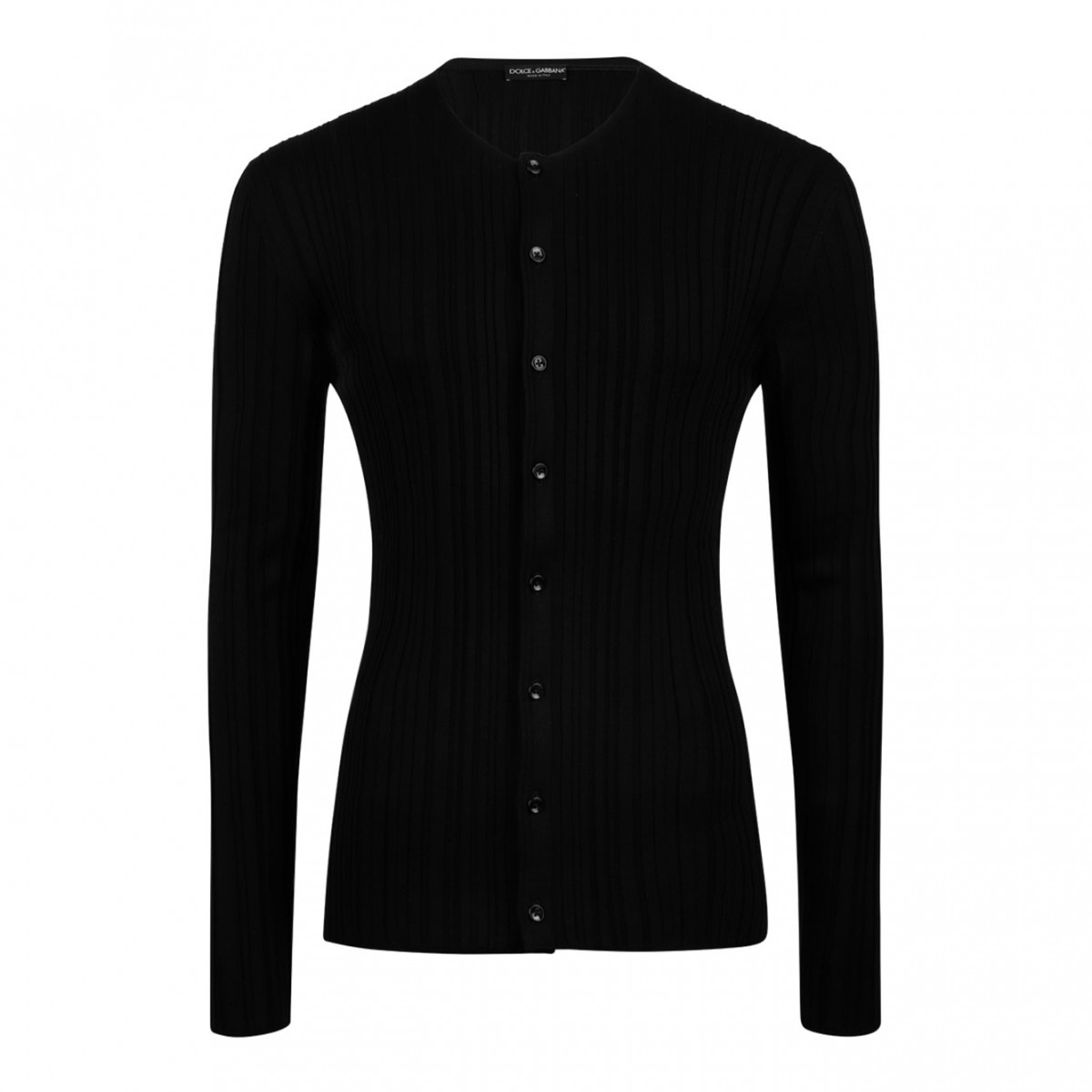 Black Silk Cardigan