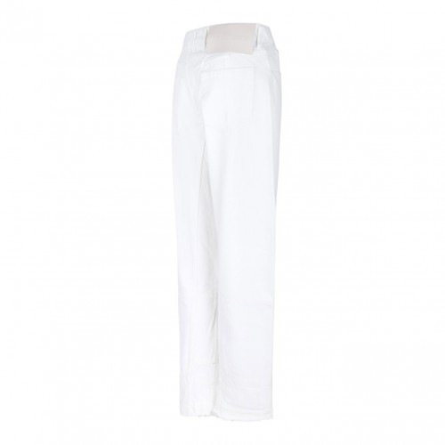 White Straight Leg Trousers