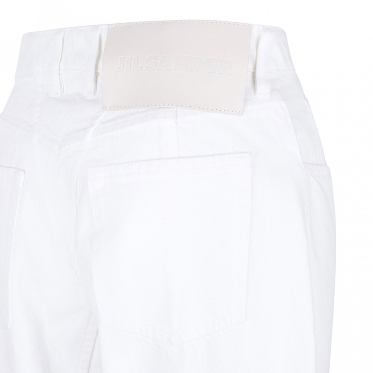 White Straight Leg Trousers