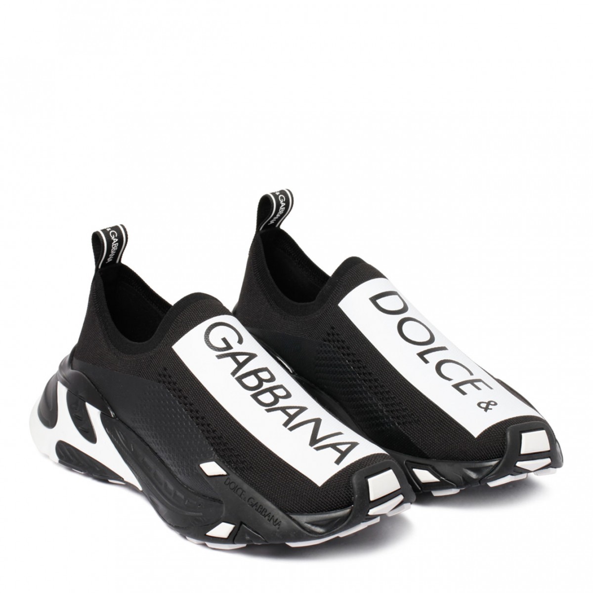 Black and White Fast Sneakers