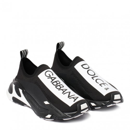 Black and White Fast Sneakers