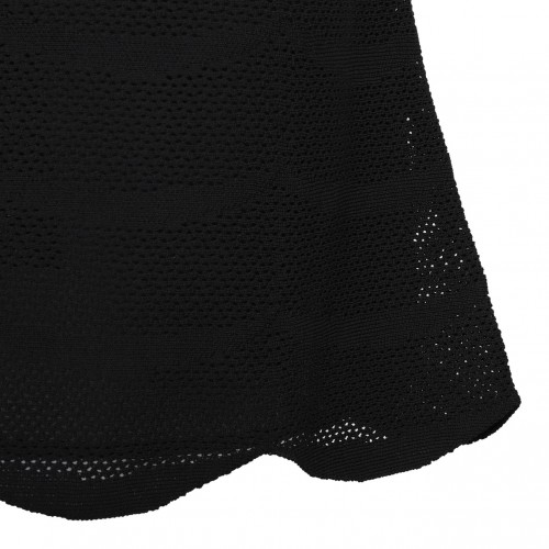 Black Knitted Mini Skirt