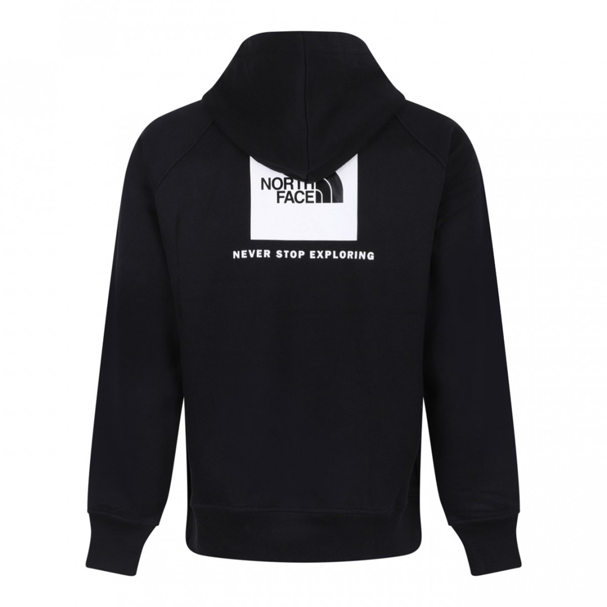 Black Logo Print Hoodie