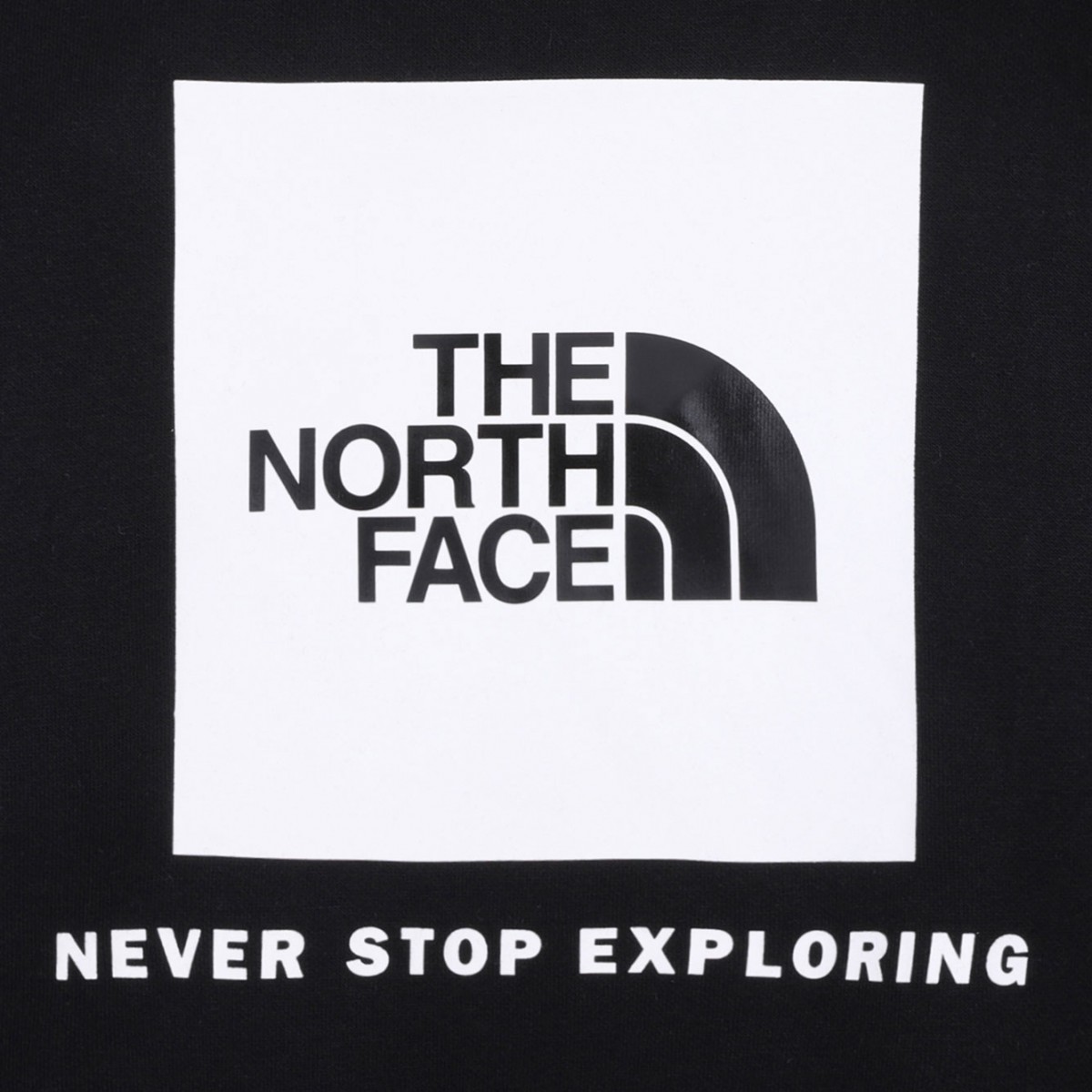 Black Logo Print Hoodie