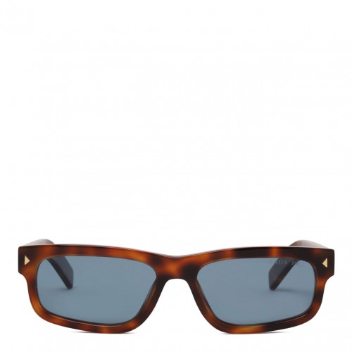 Brown Rectangular Sunglasses