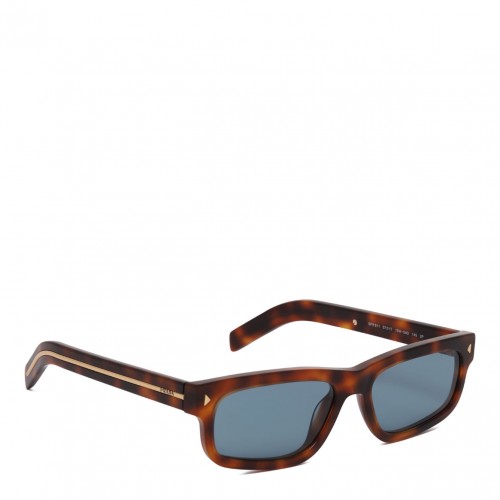 Brown Rectangular Sunglasses