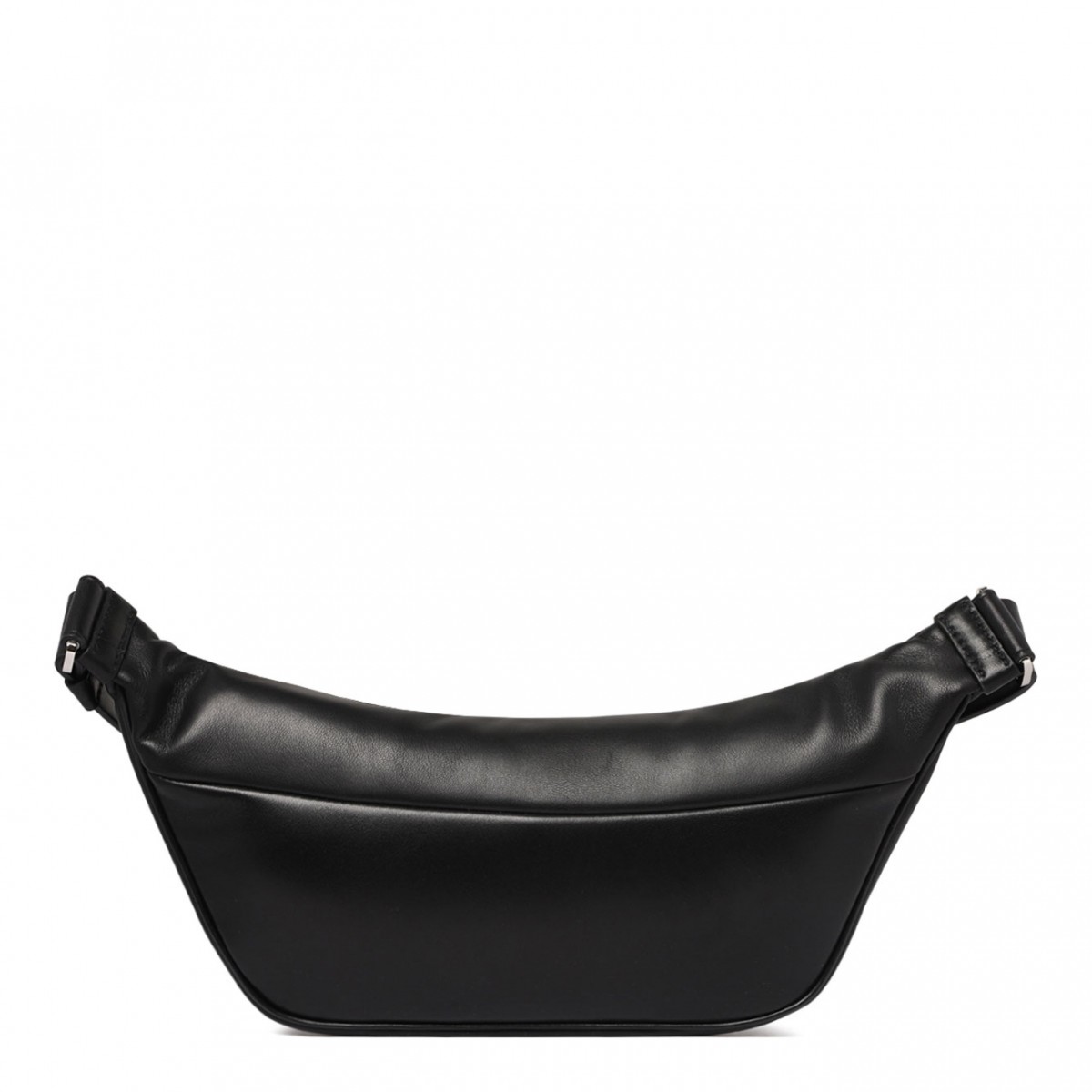 Black Leather Belt Bag